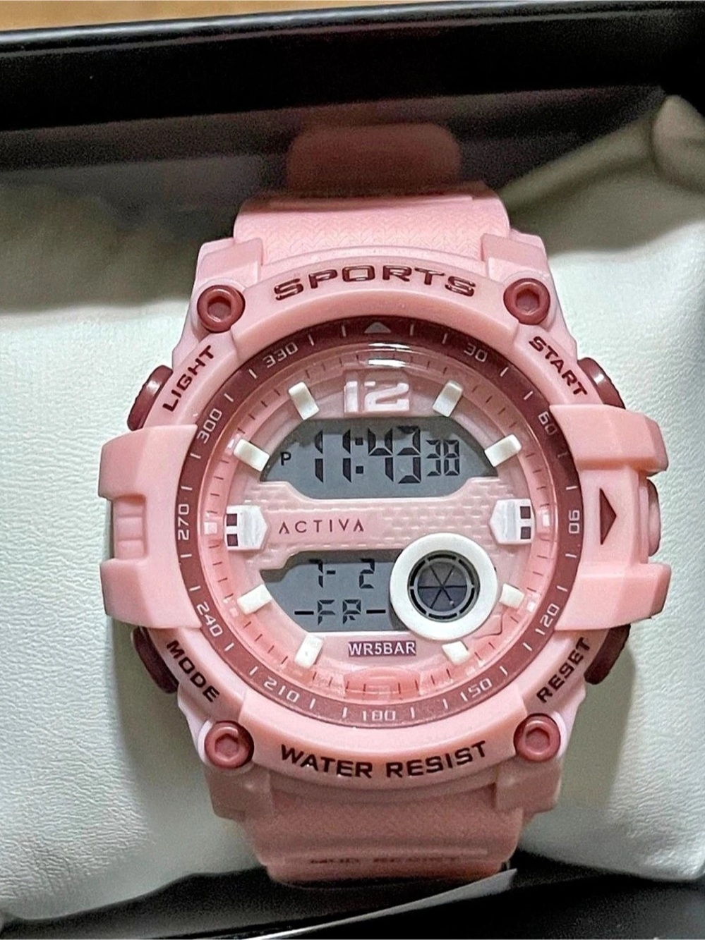 Activa X Invicta Digital Essentials Lady Watch 46mm, Pink, Rose Pink (ACW533-004